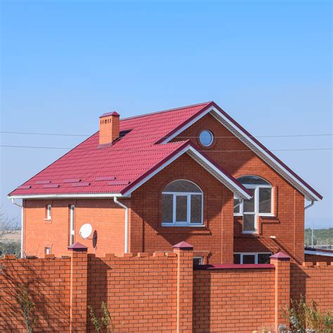 pictures of red brick house with metal roof|shingles for red brick house.